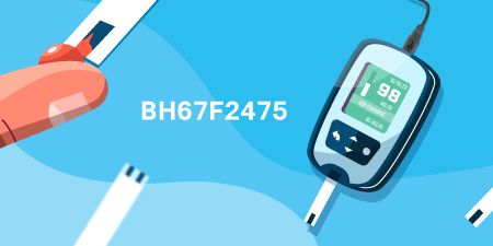Besthealth New BH67F2475 Glucose Meter LCD MCU