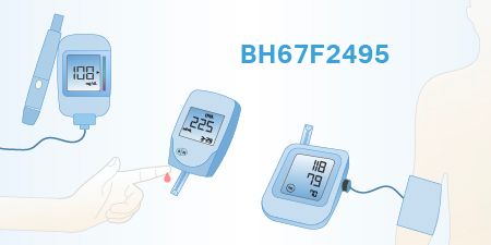 BestHealth New BH67F2495 Impedance and Electrochemical LCD MCU